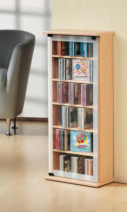 CD-Turm VCM Classic für 150 CDs oder 65 DVDs
